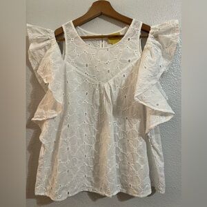 Maeve white blouse size medium